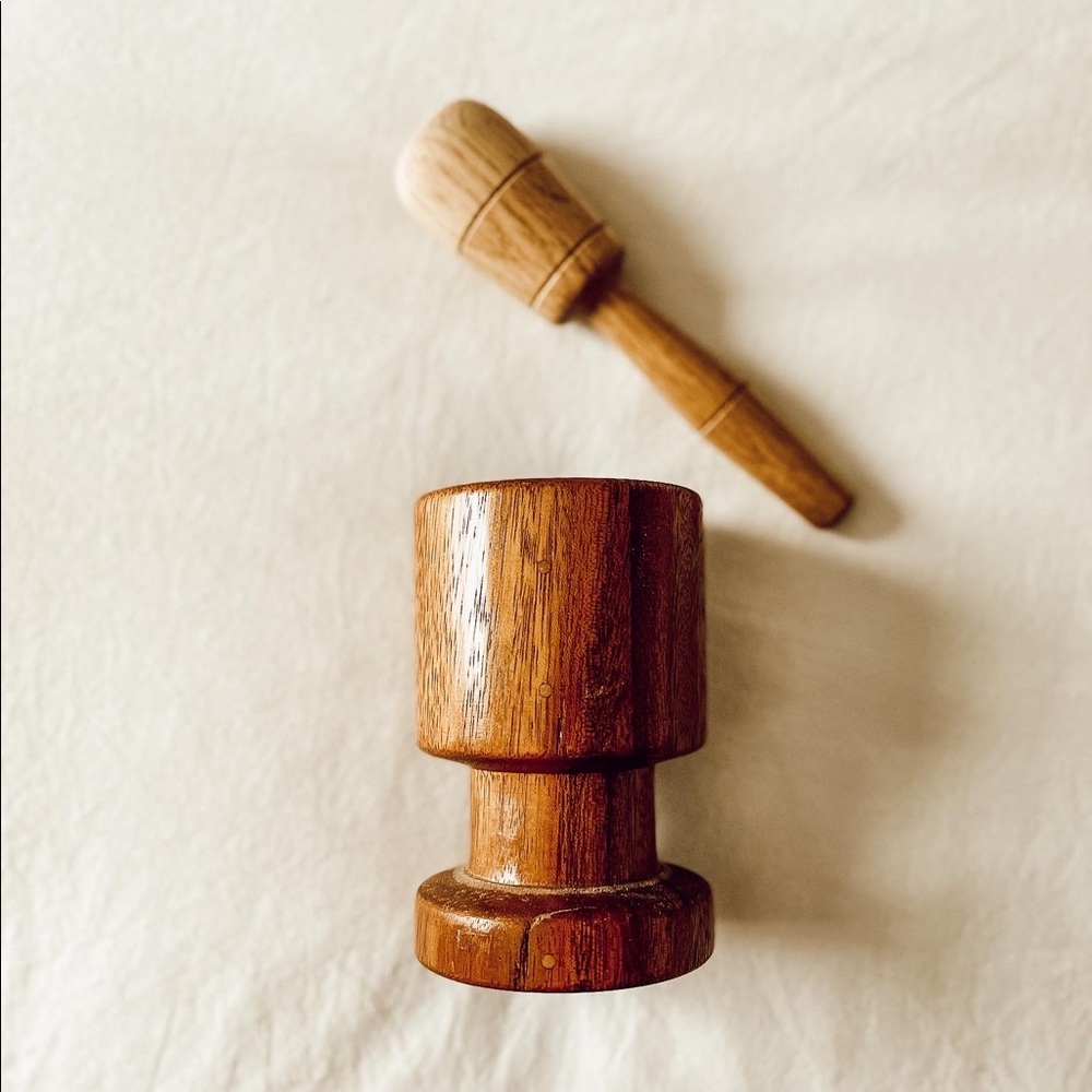 Handmade Wood Mortar and Pestle